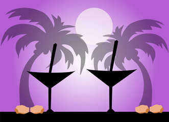Coctail party on the beach