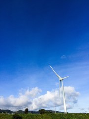 Fototapeta premium Landscape with wind power