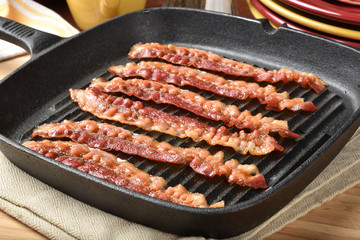 Fried bacon