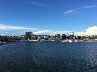 The Oslo skyline and Opera House