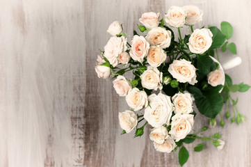 Vintage roses bouquet