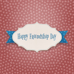 Happy Friendship Day Holiday Emblem