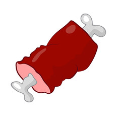 meat isolated illustration