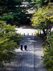 Buddhist monks in Nanzenji temple, Kyoto