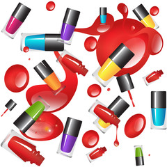 Obraz premium nail polish background