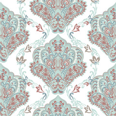 Vintage oriental ornament pattern. Decorative ornament backdrop for fabric, textile, wrapping paper, card, invitation, wallpaper