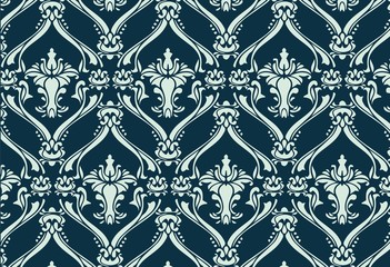 Fototapeta premium Vintage floral ornament pattern. Vector abstract ornament pattern