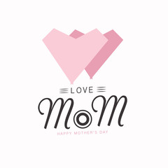 Happy Mother day vintage retro type Badges and Labels,Vector illustration