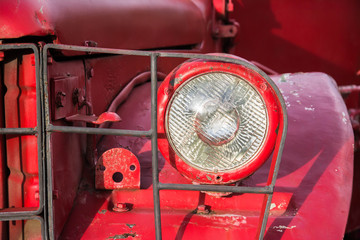 Headlight of old car