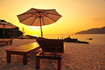 Beautiful Sunset on the Beach