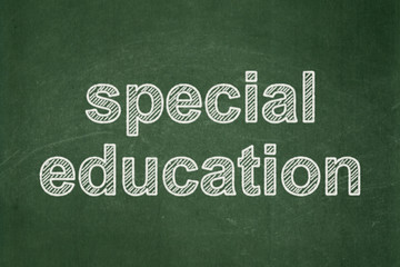 Obraz premium Education concept: Special Education on chalkboard background