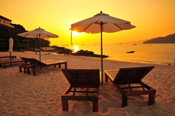 Beautiful Sunset on the Beach