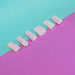 Line Set of Marshmallow in trendy minimalism style