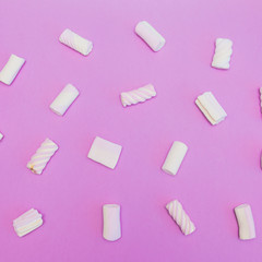 background of Marshmallow in pink color