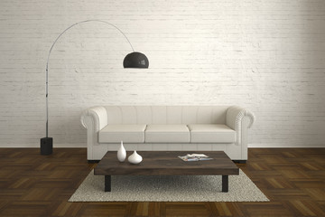 modern living room - rustic