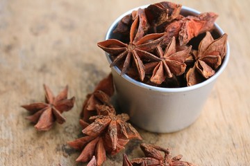 star anise and cinnamon