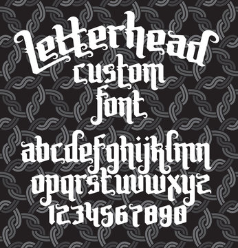 Letterhead custom Font