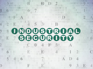 Privacy concept: Industrial Security on Digital Data Paper background