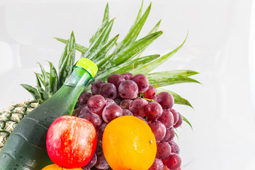 fruits on isolated background
