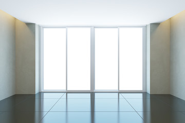 Fototapeta premium empty office room with window