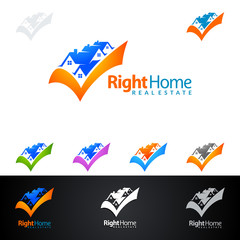 Real estate vector logo design, abstract home, house logo realty, 