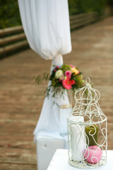The decorations for wedding ceremony