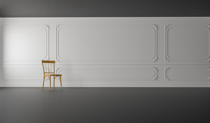 Classic & Modern Living / 3D Render Image © apastost