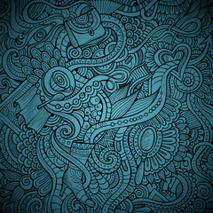 Vector fashion decorative doodles background