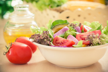 Fresh vegetable salad