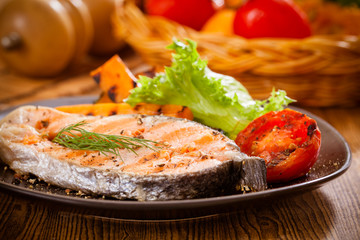 Salmon steak