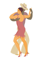 lady and gentleman dance Latin America salsa