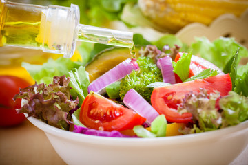 Fresh vegetable salad