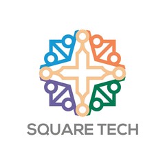 Logo technology icon vector