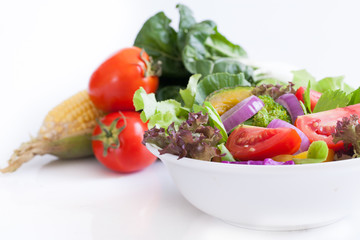 Fresh vegetable salad