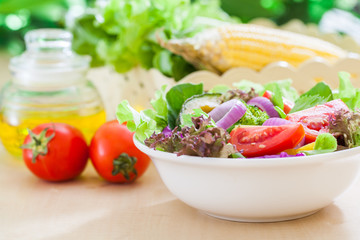 Fresh vegetable salad