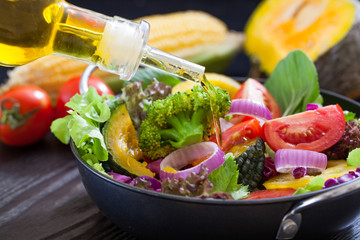 Fresh vegetable salad