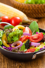 Fresh vegetable salad