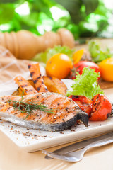 Salmon steak