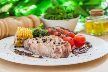 Grilled steak