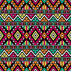 Obrazy na Plexi  Bezszwowy wzór aztecki