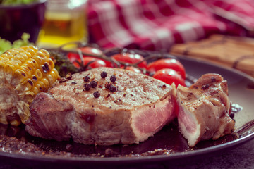 Grilled steak