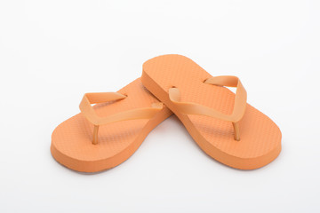 Chanclas de color naranja