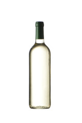 Botella de vino blanco