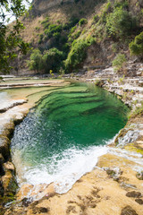 x-defaultView of a natural pool in the natural reserve of Cavagrande canyon, sicily
