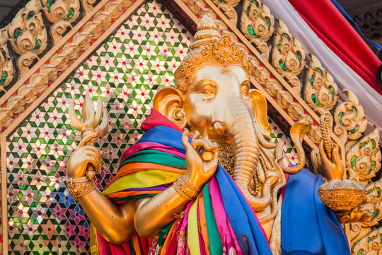 Gold Ganesha at Huay Kwang Bangkok