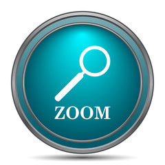 Zoom with loupe icon