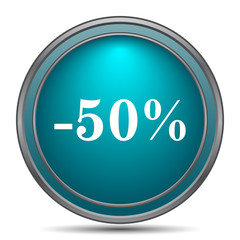 50 percent discount icon