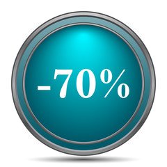 70 percent discount icon