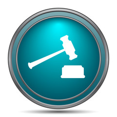 Judge hammer icon