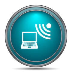 Wireless laptop icon